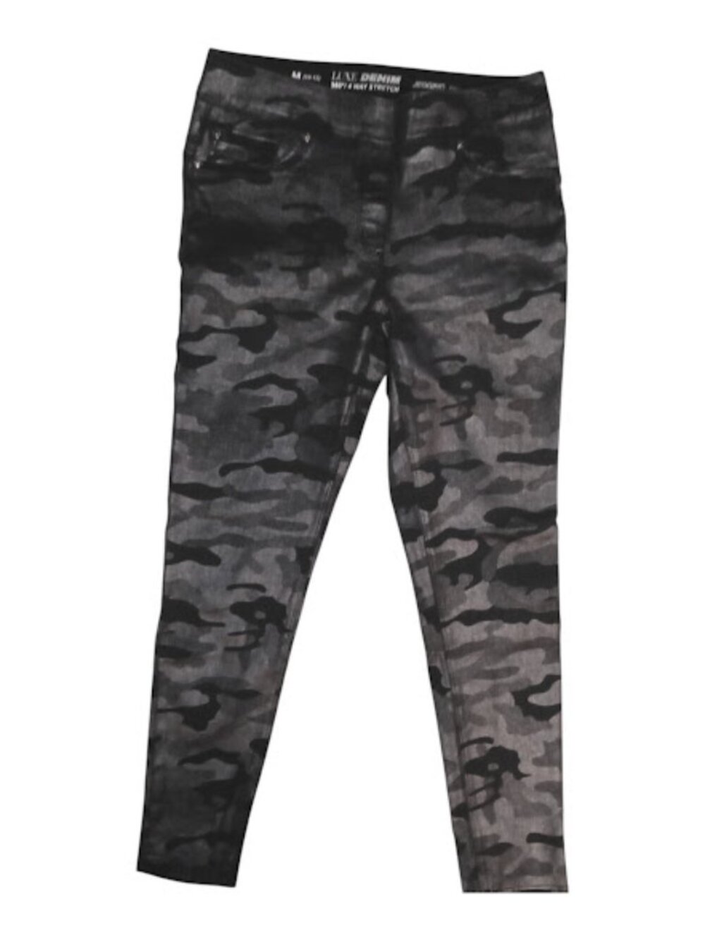 Luxe Denim Jeans Camo Jeggings Women’s M (10‑12) Stretch